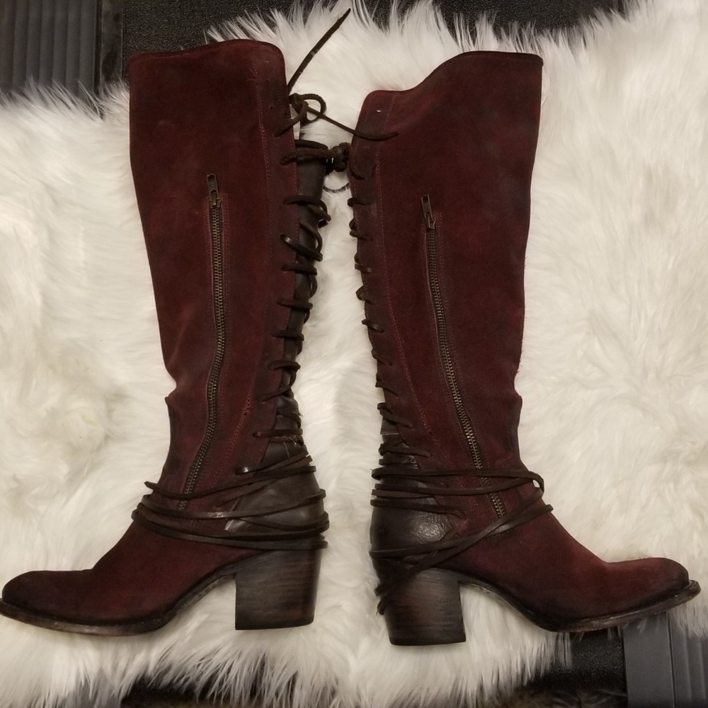 Freebird Boots - Coal Wine Red - FB-COAL-WNE